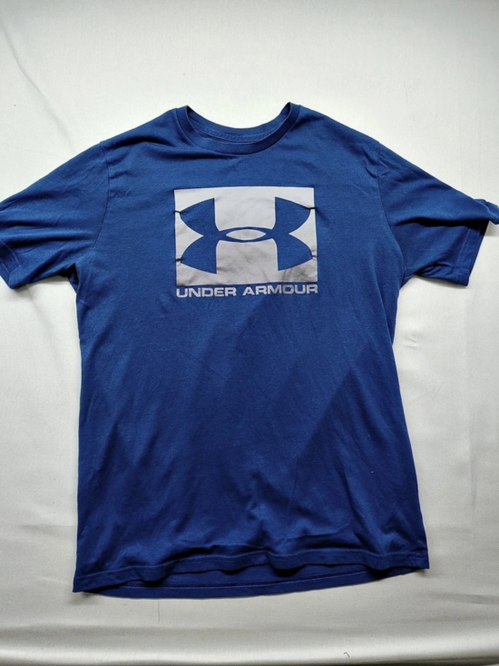 Under Armour Men's UA Boxed Sportstyle Short Sleeve T-Shirt Blue Medium
